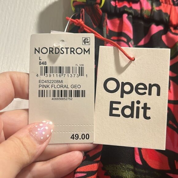 NWT Open Edit Pink Floral Maxi Skirt, Size Large - Picture 6 of 8